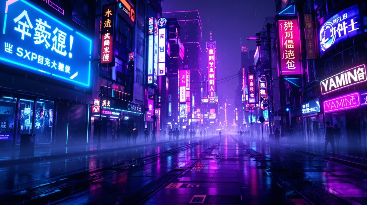 果冻视频1080P：赛博朋克都市漫游